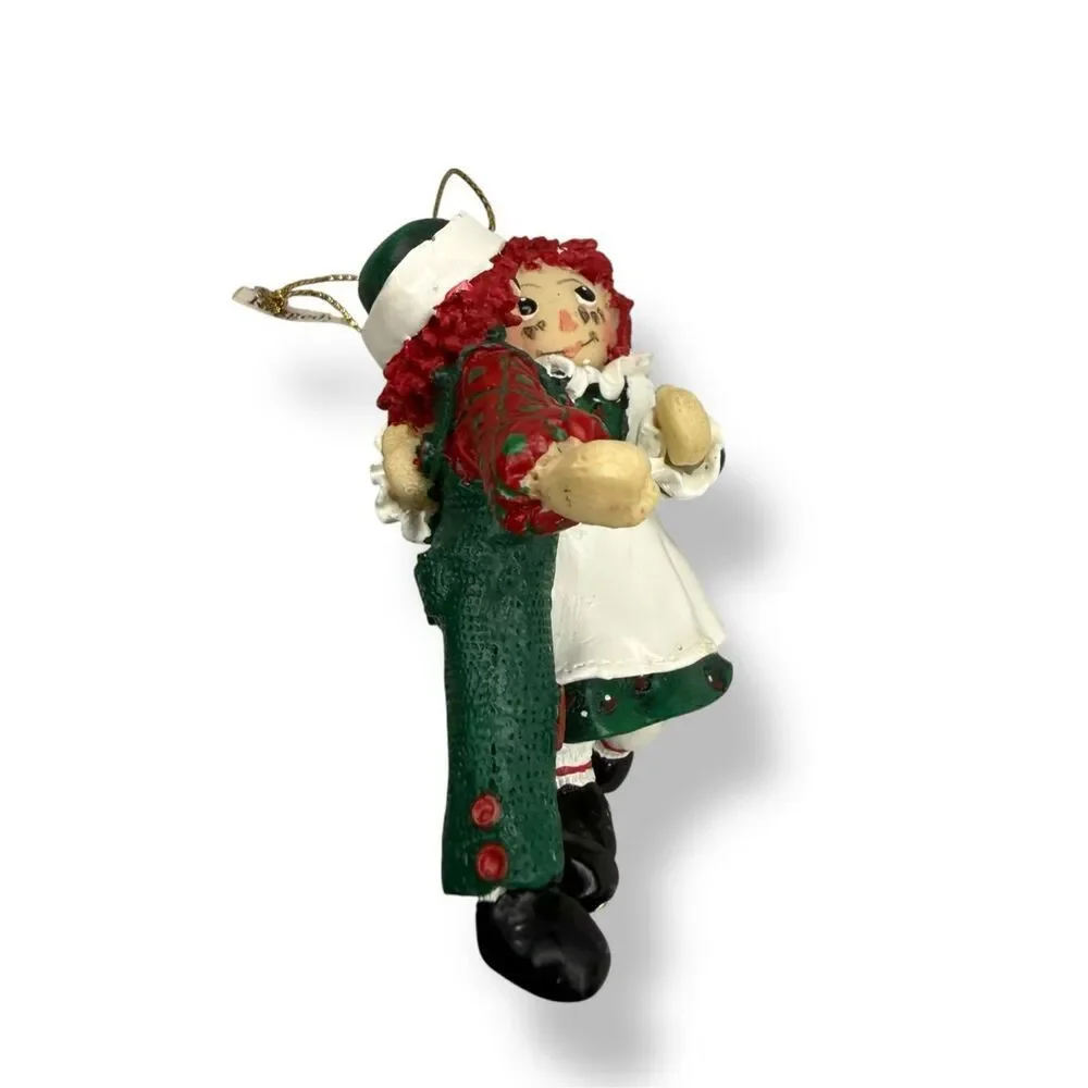 Vintage 1998‎ Raggedy Ann & Andy Christmas Ornament Holiday Collectible